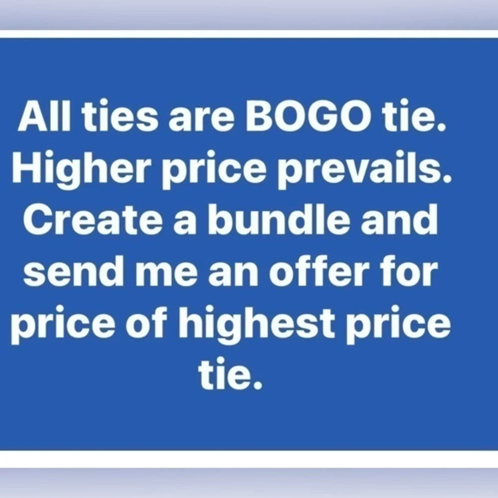 Buy one get one free neckties